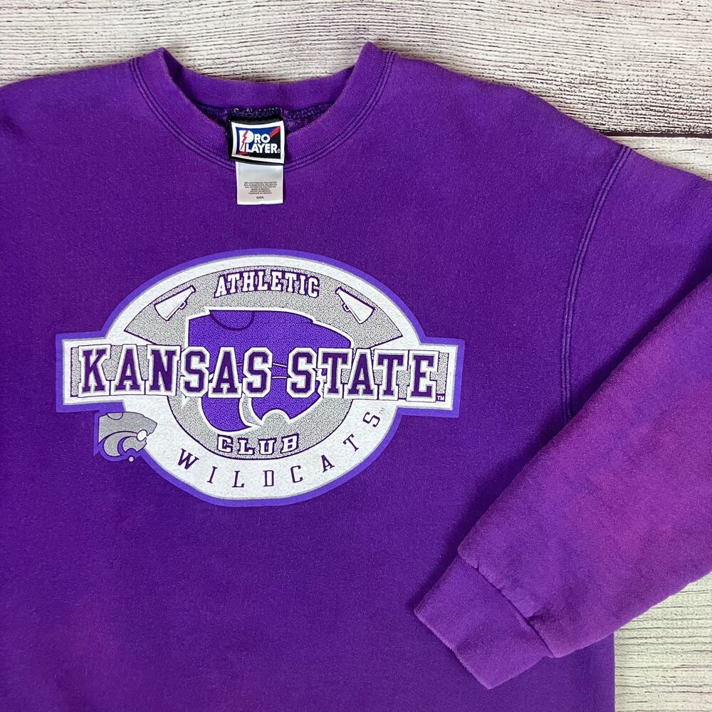 Vintage 1990s Kansas State Wildcats Pro Player College Crewneck
